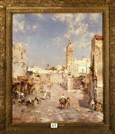 Figurer i en maurisk by af Franz Richard Unterberger