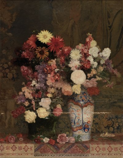 Efterårsblomster med vase af Franz Rumpler