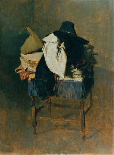 Kostumer på en stol af Franz Rumpler