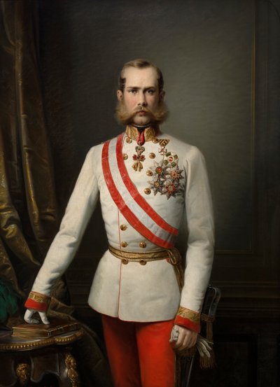 Tysk: Bildnis des Franz Joseph I Portræt af Franz Joseph I af Franz Russ the Elder