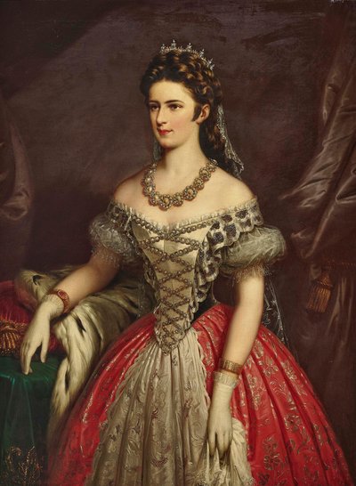 Portræt af Elisabeth af Bayern. af Franz Russ the Elder