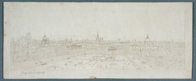 Udsigt over Wien fra Belvedere Palace af Franz Schmied