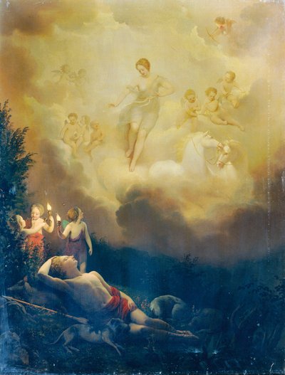 Diana og Endymion af Franz Schrotzberg