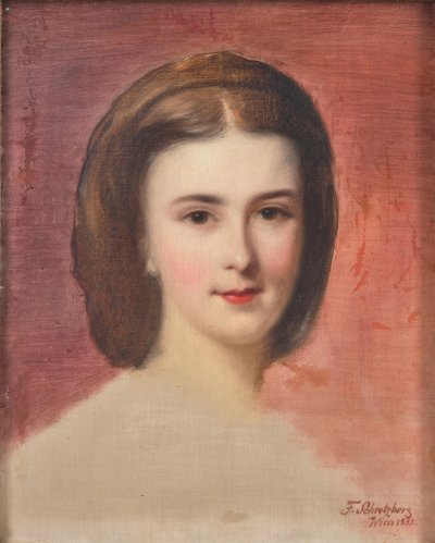 Portræt af Elisabeth af Bayern, 1855. af Franz Schrotzberg