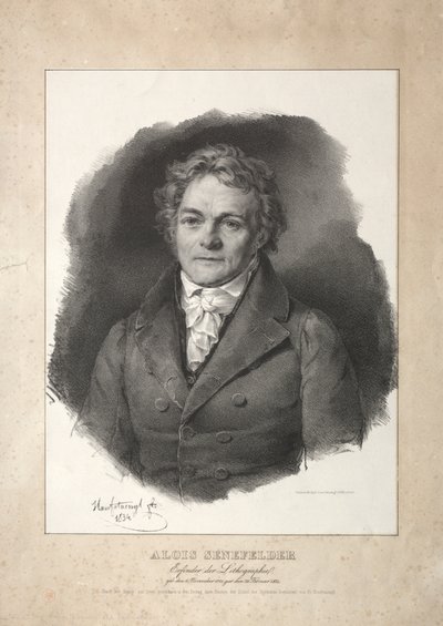 Aloys Senefelder af Franz Seraph Hanfstaengl