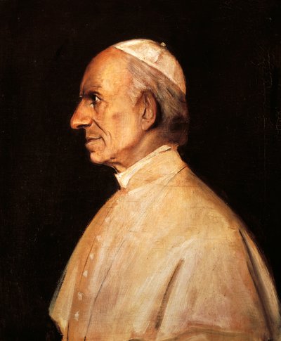 Portræt af pave Leo XIII (Carpineto Romano af Franz Seraph von Lenbach