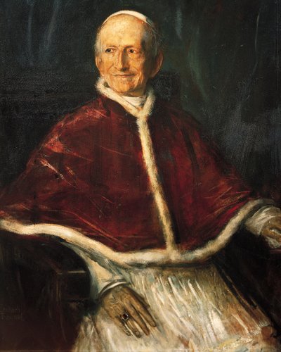 Portræt af Pave Leo XIII (Carpineto Romano af Franz Seraph von Lenbach
