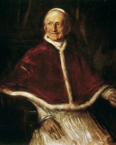 Portræt af pave Leo XIII af Franz Seraph von Lenbach