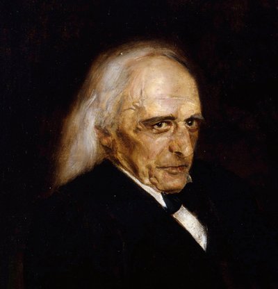 Theodor Mommsen (1817 - 1903), tysk historiker - Portræt af Theodor Mommsen (1817-1903) Detalje af Lenbach, Franz, von (1836-1904) af Franz Seraph von Lenbach