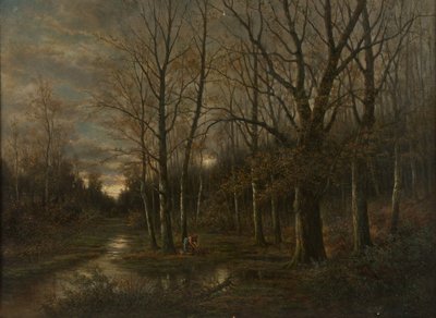 Au landskab nær Lundenburg af Franz Stephan Paschinger
