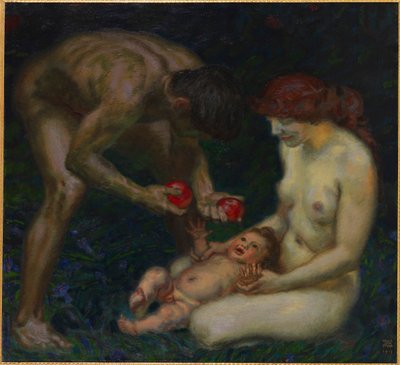 Familien Adam og Eva, 1912. af Franz Stuck Ritter von
