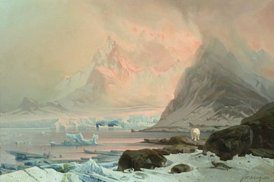 Sommernat, Spitsbergen af Franz Wilhelm Schiertz