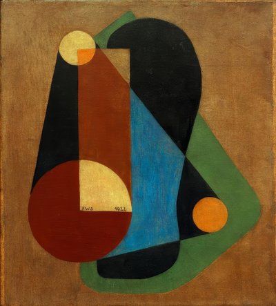 Abstrakt komposition af Franz Wilhelm Seiwert