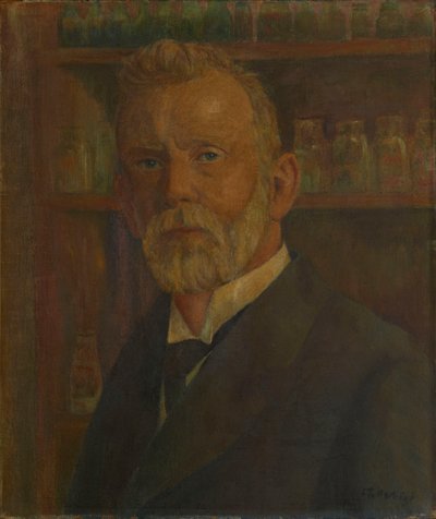 Portræt af Paul Ehrlich 1854-1915, ca. 1920. af Franz Wilhelm Voigt