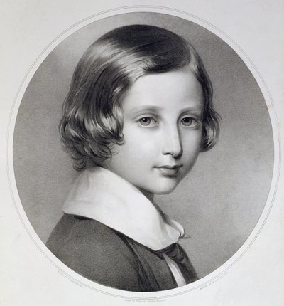 Albert, Prince of Wales (1841-1910), original graveret af Thomas Fairland, udgivet af M. und N. Hanhart, 1852 (litografi) af Franz Xaver Winterhalter