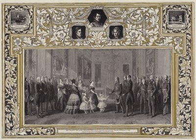 Hendes Majestæt Dronningen modtog kong Louis Philippe i Windsor Castle, 8. oktober 1844 af Franz Xaver Winterhalter
