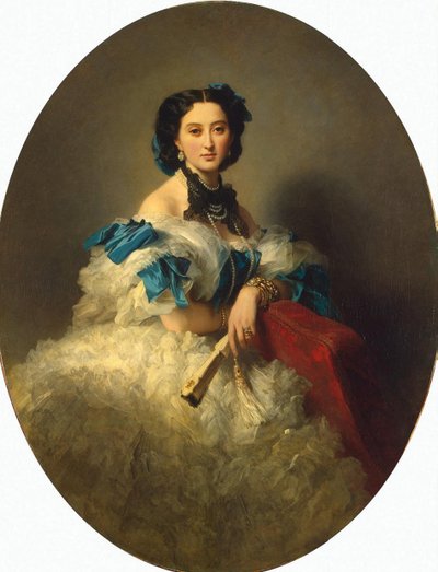 Portræt af grevinde ofte Musina-Pushkina, efter 19 af Franz Xaver Winterhalter