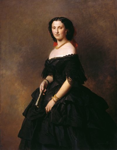 Portræt af hertuginde Elizaveta Alexandrovna Baryatinskaya, født prinsesse Chernysheva 1826-1902. af Franz Xaver Winterhalter