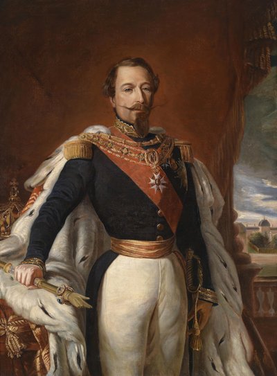 Portrait of Emperor Napoleon III of France 1808-1873.dani af Franz Xaver Winterhalter