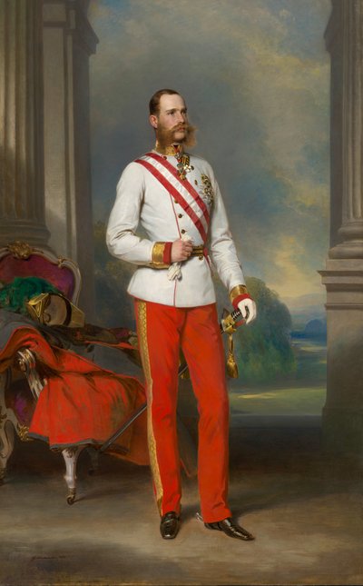 Portræt af Franz Joseph I af Østrig, 1865. af Franz Xaver Winterhalter