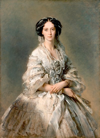 Portræt af Maria Alexandrovna, 1857 af Franz Xaver Winterhalter