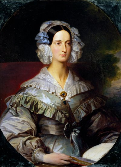 Portræt af prinsesse Marie af Orleans, af Franz Xavier Winterhalter af Franz Xaver Winterhalter
