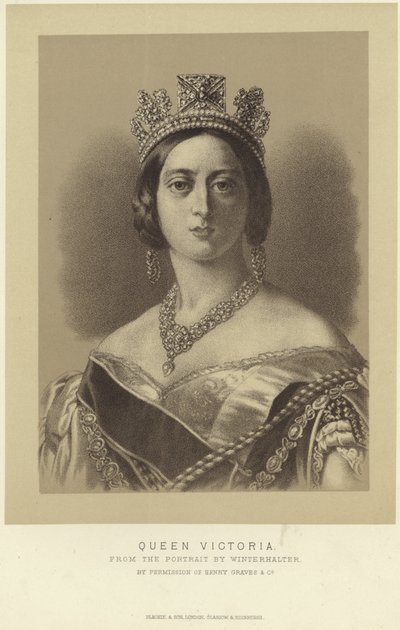 Portræt af dronning Victoria af Franz Xaver Winterhalter