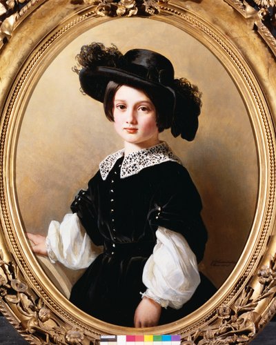 Portræt af en ung pige, 1850 af Franz Xaver Winterhalter