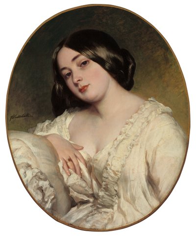 Portræt af en dame af Franz Xaver Winterhalter