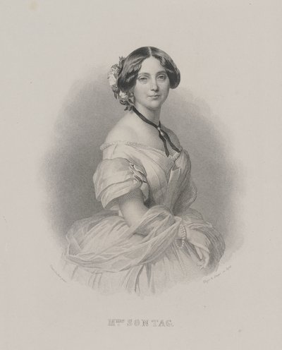 Portræt af operasangerinden Henriette Sontag 1806-1854, ca. 1850. af Franz Xaver Winterhalter