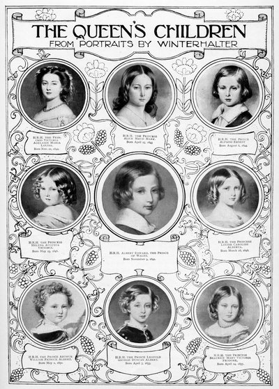 Dronning Victorias børn, midten af det 19. århundrede. af Franz Xaver Winterhalter