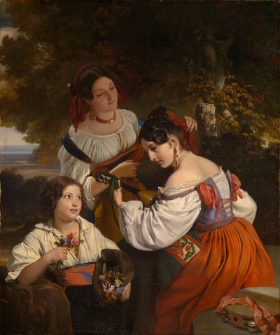 Romersk genrescene af Franz Xaver Winterhalter