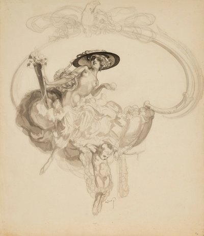 Bayros Franz von - Venus triumphans af Franz von Bayros