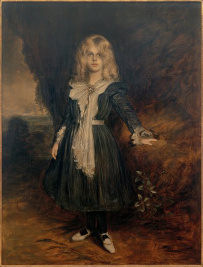 Portræt af datteren Marion af Franz von Lenbach
