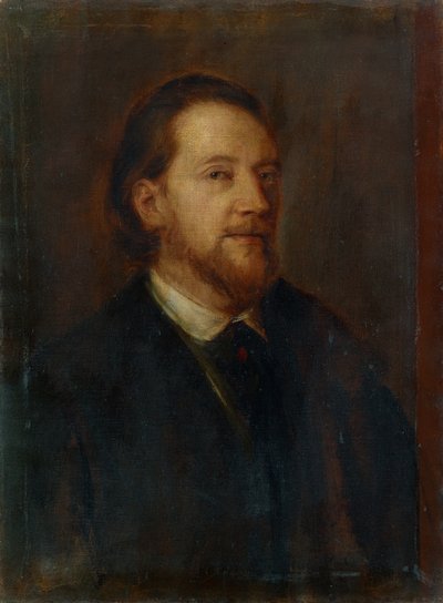 Portræt af forfatteren Rudolph Genée af Franz von Lenbach