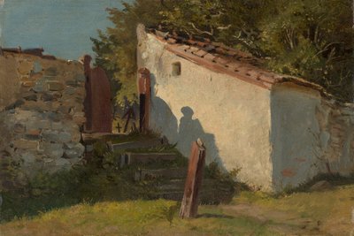 Indgangen til landsbykirkegården af Franz von Lenbach
