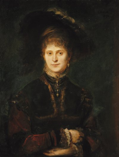 Magdalena Plach (?) af Franz von Lenbach