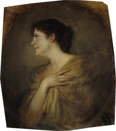 Mary Stuck (geb. Lindpaintner) af Franz von Lenbach