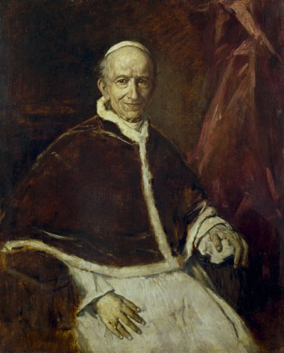 Pave Leo XIII. af Franz von Lenbach