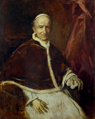 Pave Leo XIII. af Franz von Lenbach