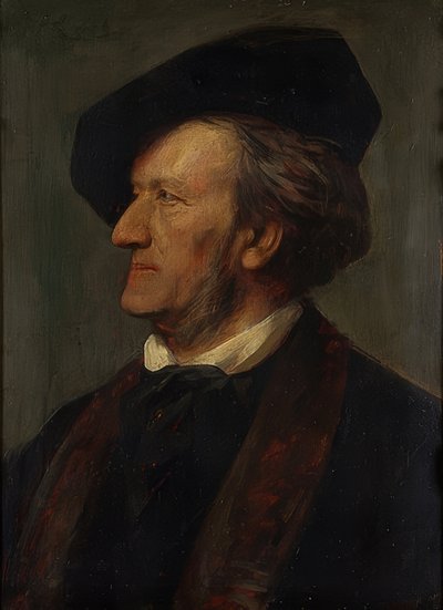 Portræt af komponisten Richard Wagner (1813-1883). 1871 af Franz von Lenbach