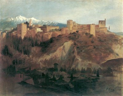 Alhambra i Granada af Franz von Lenbach
