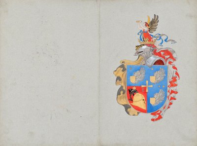 Design til et familievåben af Franz von Matsch