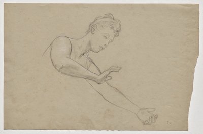 Figurstudie til fakultetsmaleriet "Teologi" af Franz von Matsch