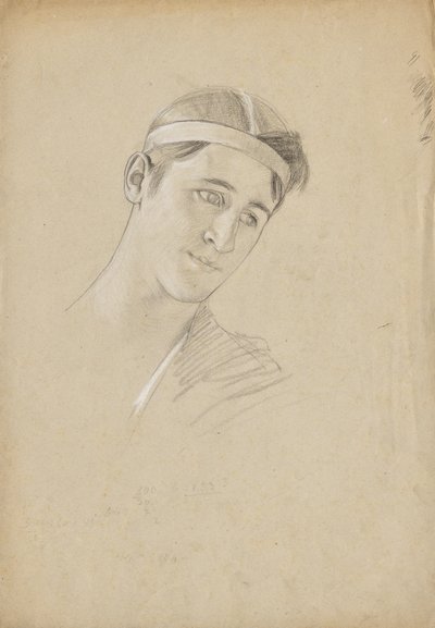 Hovedstudie for Achilleus af Franz von Matsch