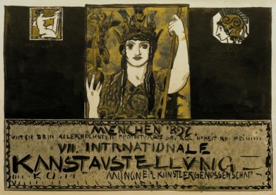 F. v. Stuck, Plakatentwurf 1897 af Franz von Stuck