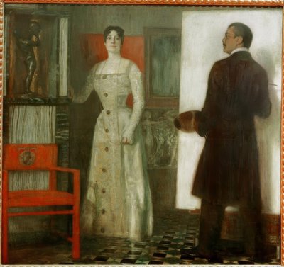 Franz og Mary sidder fast i studiet af Franz von Stuck
