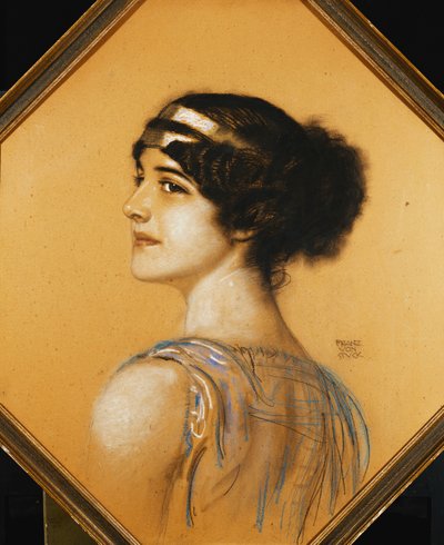 Portræt af kunstnerens datter, Mary, af Franz von Stuck