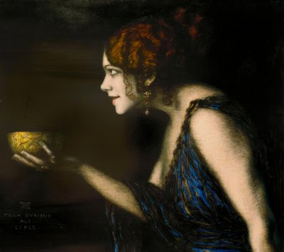 Tilla Durieux als Circe / F. v. Sidde fast af Franz von Stuck