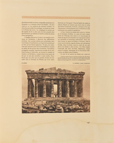 Athen. Parthenon. Vestlig facade af Frédéric Boissonnas